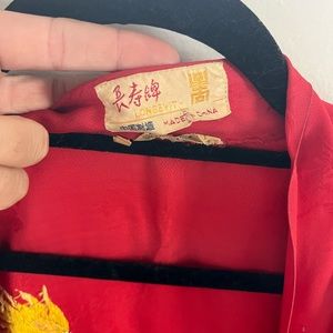 Red Chinese kimono